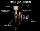 ENail Kit • Quartz Hybrid Titanium • Orange Controller • Multi-Tip Dabber Cap | MININAIL